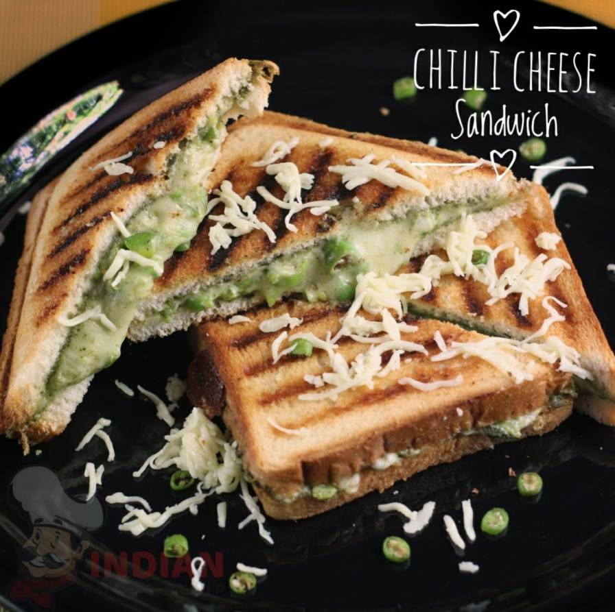 how-to-make-grilled-chilli-cheese-sandwich-recipe