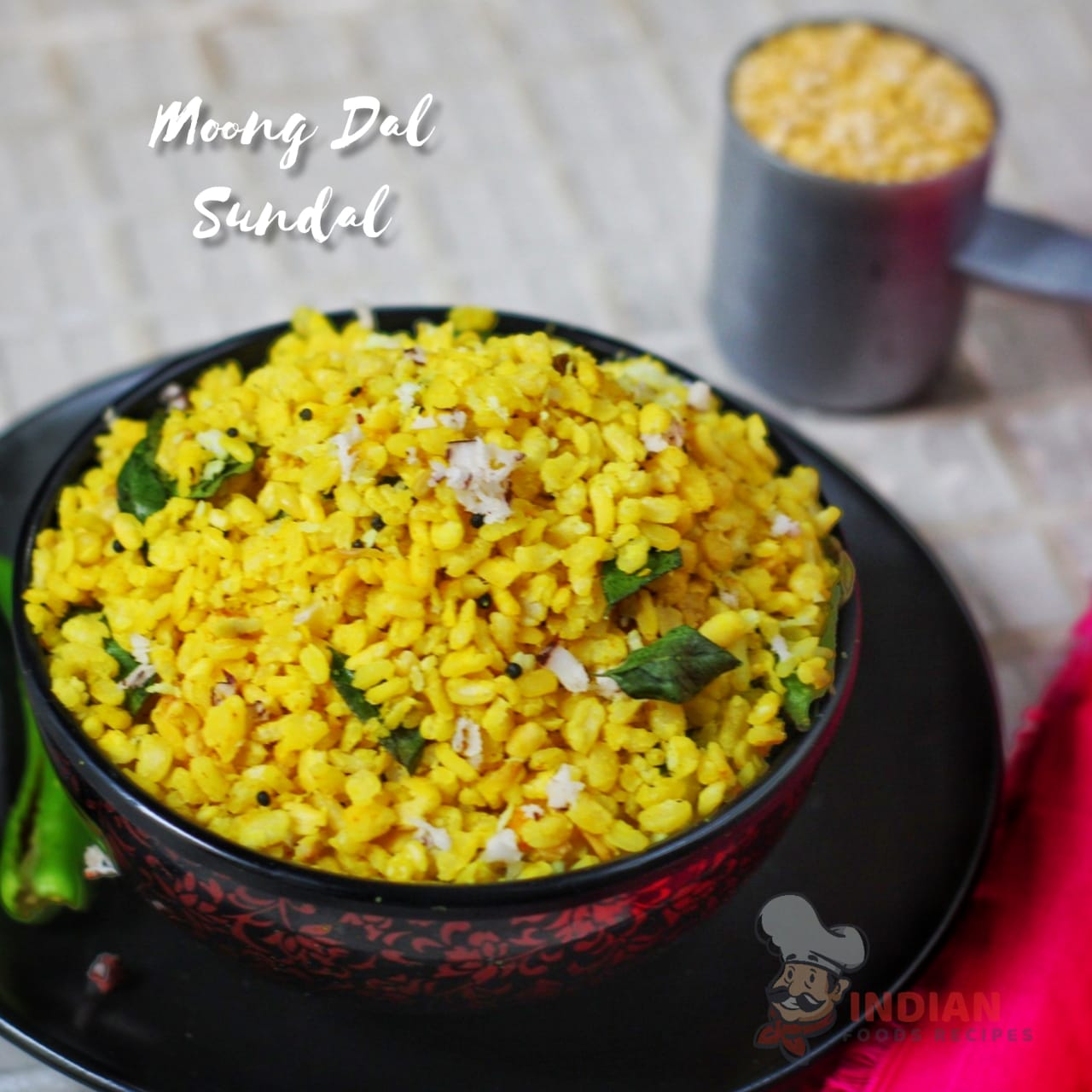 Moong Dal Sundal / Pasi Paruppu Sundal Recipe